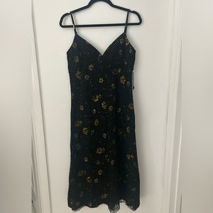 Aqua & Kristopher brock: Lace Overlay Floral Slip Dress - 100% Exclusive| NWT